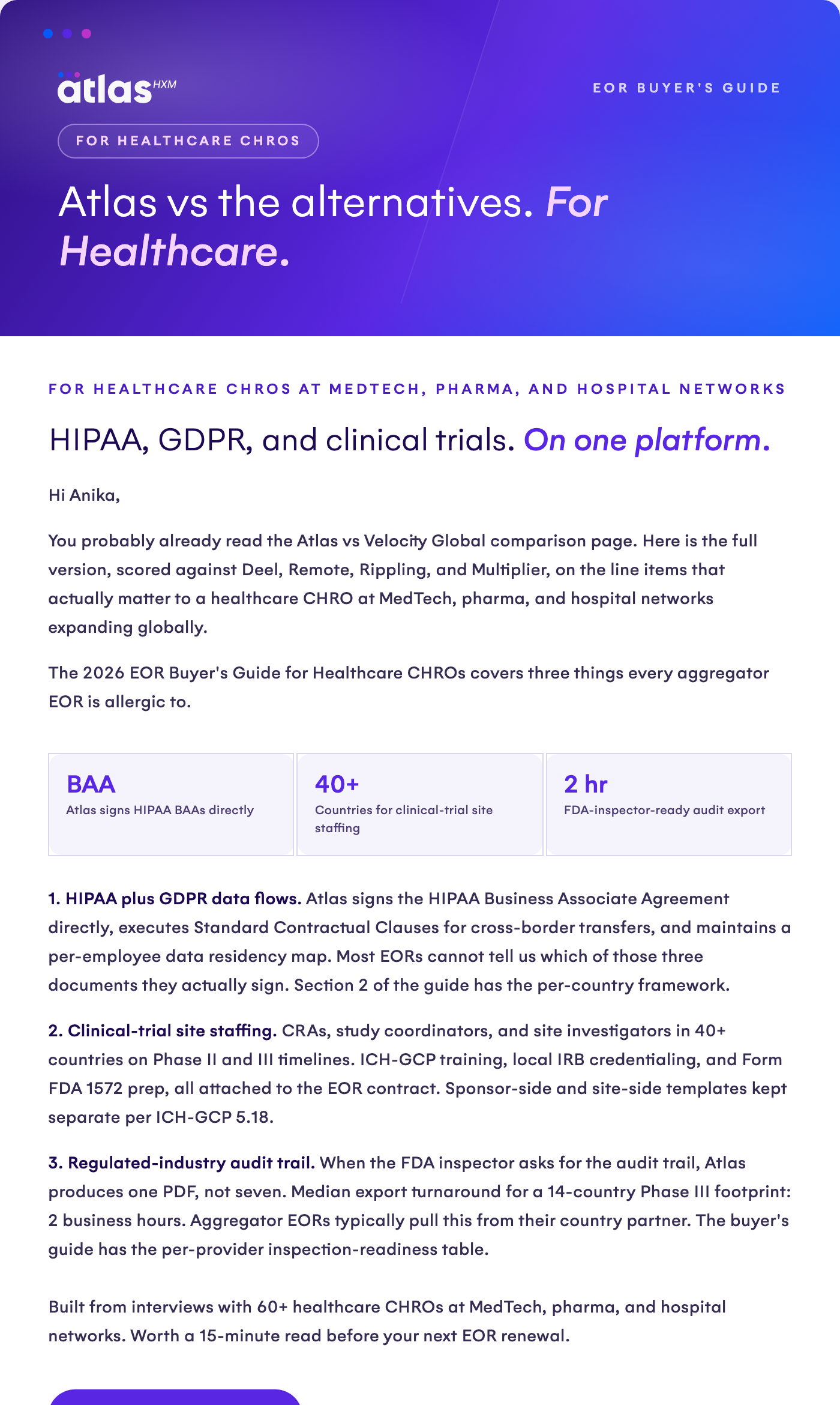 Healthcare email