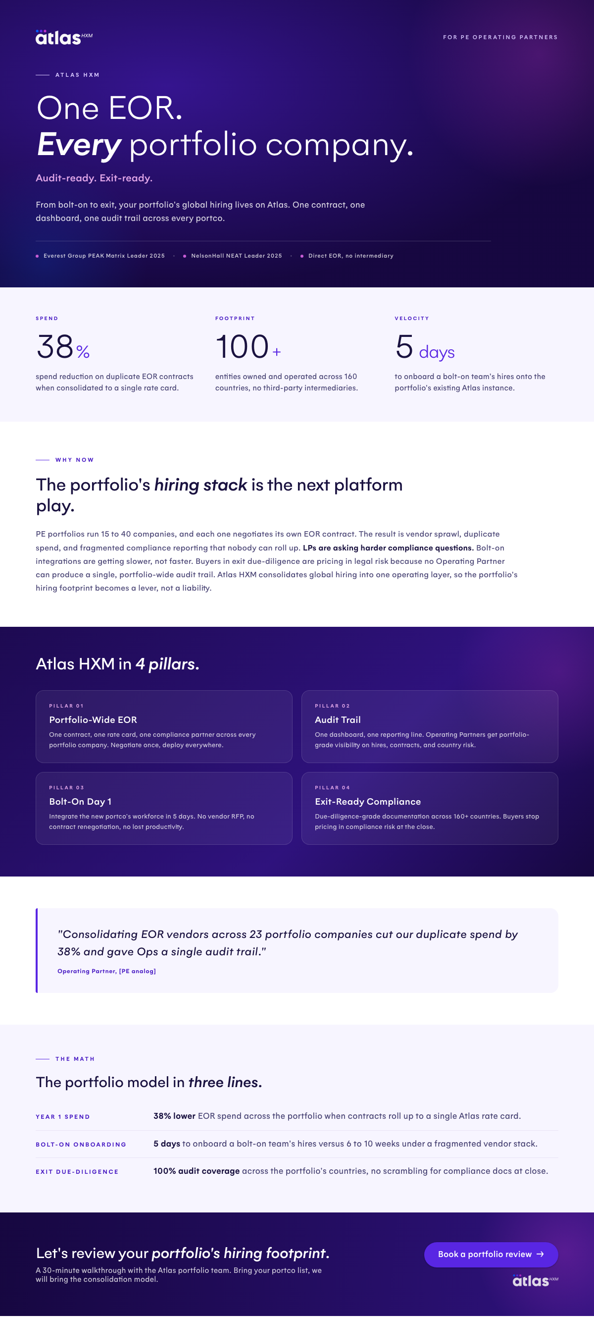 PE one-pager